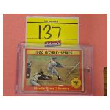 wqa1961 TOPPS, 307, MICKEY MANTLE, 1960 WORLD