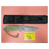 KNIFE WITH 4.5' BLADE AND SOFT SHELL SHEATH
