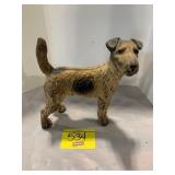 ANTIQUE CAST IRON TERRIER DOG DOORSTOP