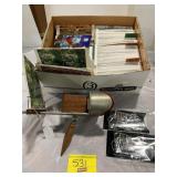 ANTIQUE STEREO-VIEWER, GROUP OF HOMEMADE STEREO