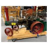 44' (POSSIBLY 1/4 SCALE) ANTIQUE METAL STEAM