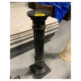 41' TALL ORNATE WOOD & ACCENTED PEDESTAL STAND