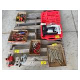 WRENCHES, C-CLAMPS, SCREWDRIVERS, AIR NAIL GUN,