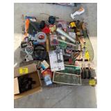 OIL CANS, GREASE GUN, MACHETE, PRECIOUS TOOL SET,