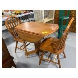 2-PERSON WOODEN BISTRO TABLE & CHAIRS