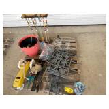 TRACTOR SPRINKLER, CROQUET SET, GARDENING
