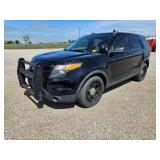 2014 BLACK FORD EXPLORER. RETIRED POLICE VEHICLE.