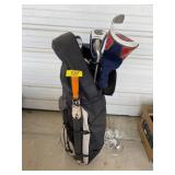GOLF CLUB BAG FULL OF CLUBS