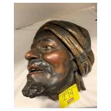 ARAB MAN CHALKWARE PLAQUE