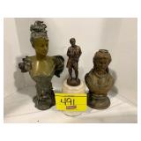 8' TALL R TAIT MCKENZIE BOY SCOUT STATUE, 8' & 5'
