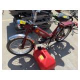 JAWA VNITAGE MOTORIZED BIKE, PLASTIC GAS CAN