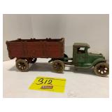 ANTIQUE ARCADE TRUCK & TRAILER