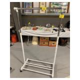 PLASTIC TUB W/ KNEELER PADS, SMALL GRAY MAT, 2