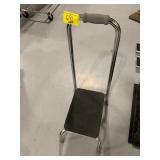 HANDICAP STEP STOOL - STEEL W/ HANDRAIL