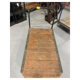 ANTIQUE RAILROAD 4-WHEEL DOLLY CART - 54' LONG