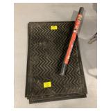 SET OF 4 RUBBER GARAGE MATS 2FT X 3FT, ROLL OF