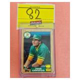 1987 TOPPS, 620, JOSE CANSECO, OAKLAND A'S,