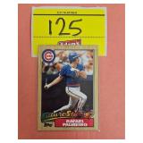 ROOKIE CARD 1987 TOPPS RAFAEL PALMEIRO