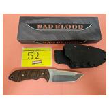 BAD BLOOD KNIFE WITH 3.5' BLADE AND PLASTIC