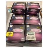 GROUP OF PHILIPS HUE SMART LIGHTING FIXTURES