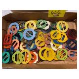 FLAT W/ VINTAGE BUCKLES OF ALL KINDS - LOTS OF