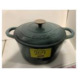 HEAVY ENAMELWARE CROCK POT SLATE GREY DUTCH OVEN