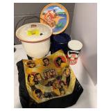 ENAMELWARE POT, TV LAND VINYL FRONT BAG,