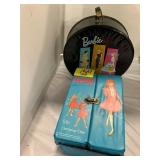 2 VINTAGE VINYL SKIPPER & BARBIE DOLL CASES