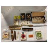 GROUP OF CIGARS & SEALED CIGARETTE PACKS, SMITH