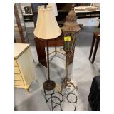 FLOOR LAMP, METAL RACK, METAL CANDLE LANTERN