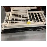 WHITE METAL BABY BED