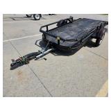1990 HOMEMADE TILT BED TRAILER. DECK IS APPROX