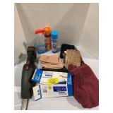 CRAFTSMAN VAC, CLEANING SUPPLIES, RAGS, TRASHBAGS