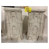 PAIR OF 16' TALL PLASTIC PEDESTALS