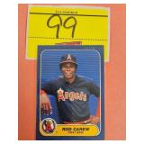 1986 FLEER HOF ROD CAREW CARD