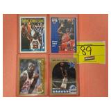 (4) MICHAEL JORDAN BASKETBALL CARDS...1991 FLEER,
