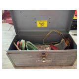 METAL CRAFTSMAN TOOLBOX W/ EMERGENCY LIGHTS,