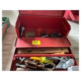 METAL TOOLBOX W/ CONTENTS OF ALL KINDS