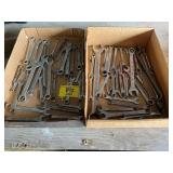 2 FLATS OF WRENCHES OF ALL KINDS