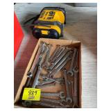 FLAT OF WRENCHES, DEWALT BATTERY POWERED AIR
