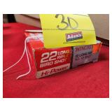 (2) BOXES .22LR #12 SHOT...(1) FULL & (1) PARTIAL
