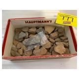 CIGAR BOX OF ANTIQUE NATIVE AMERICAN ARTIFACTS &