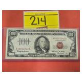 1966 $100 RED SEAL NOTE
