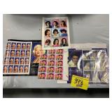 GROUP OF UNUSED STAMP SHEETS