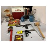 BUDWEISER MUGS, LITTLE PLAYMATE, BOOKS, PIPE