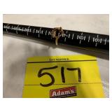 SZ 6 1/2 LADIES RING MOUNTING STAMPED 10K