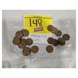 (20) WHEAT PENNIES