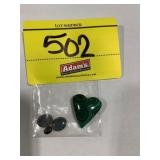 APPEARS TO BE OVAL BLACK TOURMALINE, OVAL BLACK