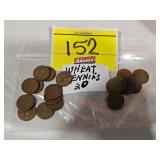 (20) WHEAT PENNIES