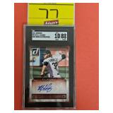 GRADED 2016 DONRUSS, NB-RA, R.J. ALAREZ, OAKLAND,